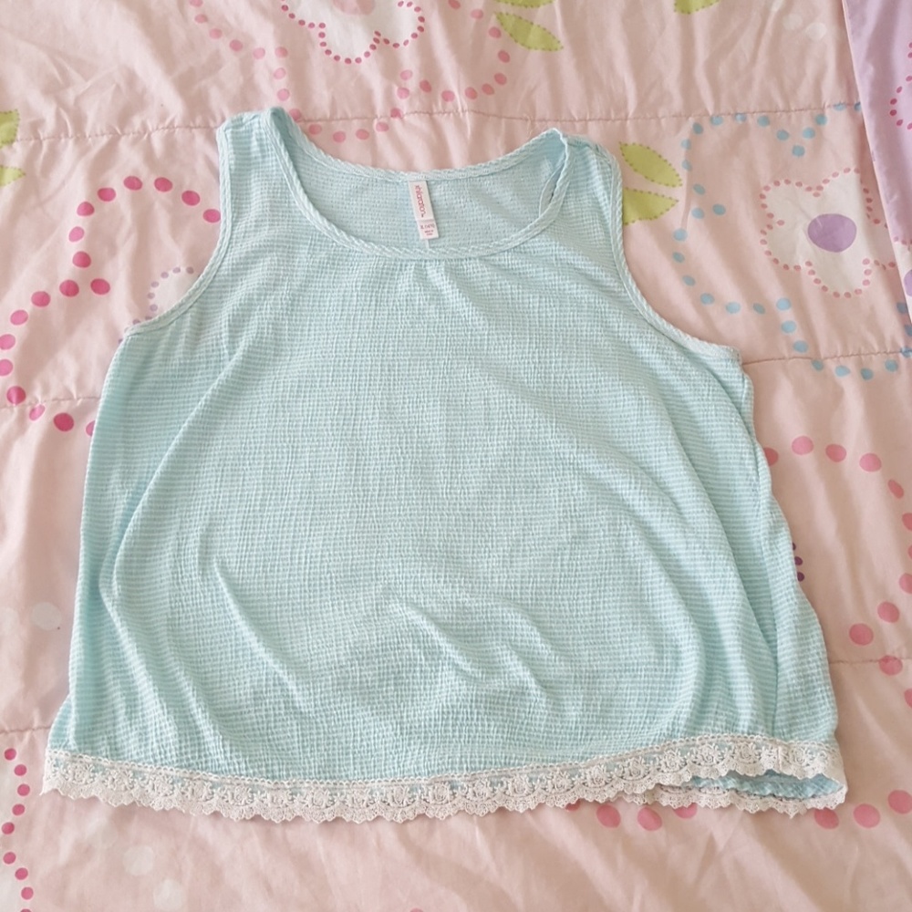Blue tank top